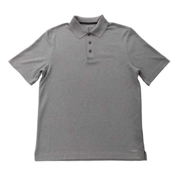 Champion Duo-Dry Men's Polo Shirt Size M Short Sleeve Gray - Picture 1 of 5